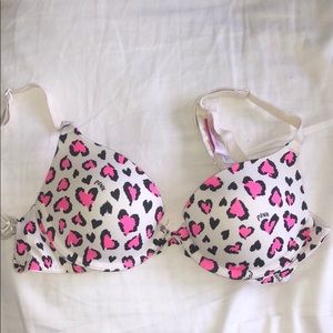 PINK cheetah print bra